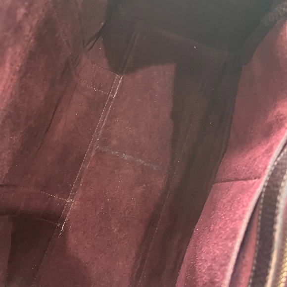 MULBERRY BLACK CHERRY GRAINED LEATHER BAYSWATER - Picture 12 of 16